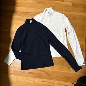 32 Degrees Black and Cream Long Sleeve Tops Bundle